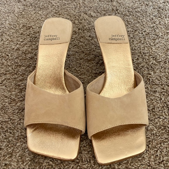 jeffrey campbell mr big heel in latte suede 8 - Picture 7 of 9